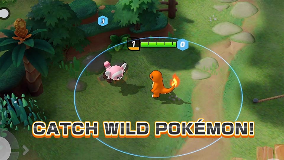 Catch Pokemon to level up and score points in the goals.